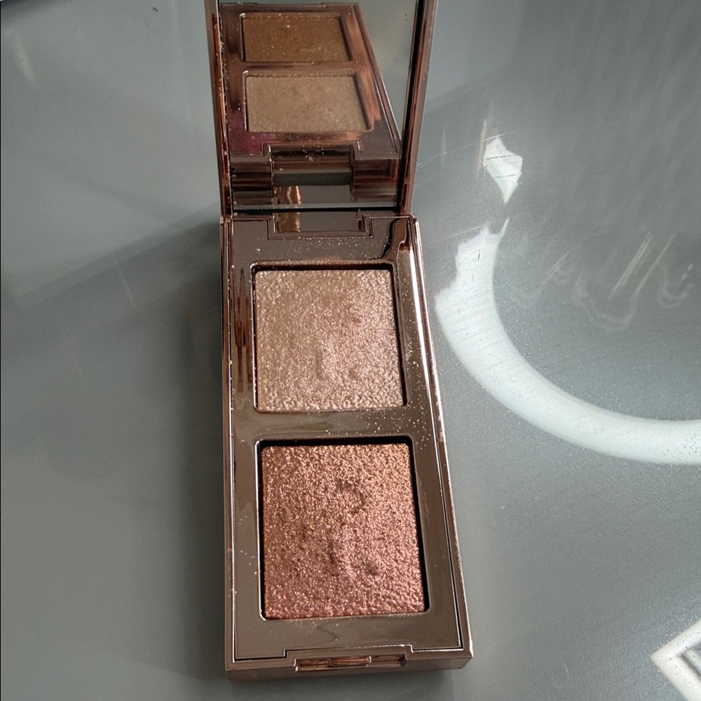 Patrick Ta Gleaming Gold and Bronze Eyeshadow Duo